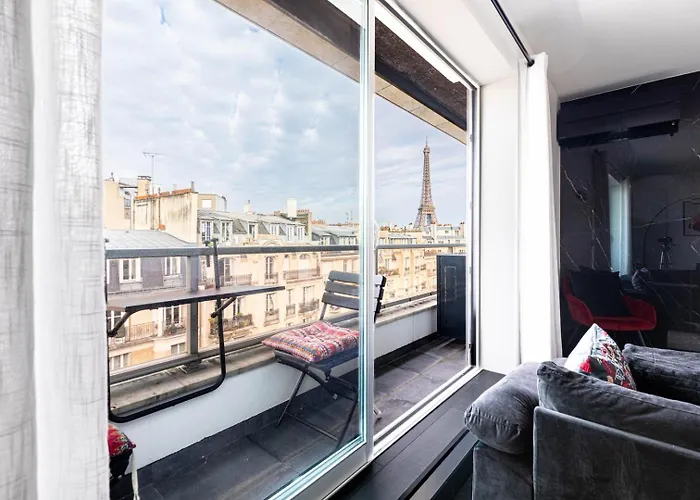 Guestready - View Of The Eiffel Tower Ideal For 2 Lägenhet Paris